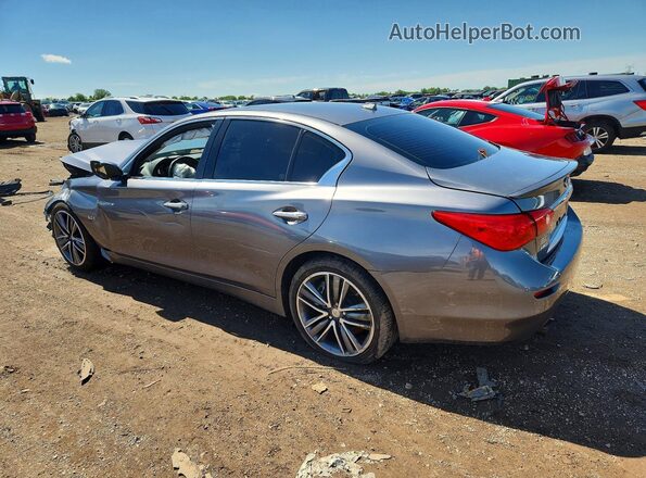 JN1EV7AR5GM340375 2016 INFINITI Q50 Серый Задняя левая четверть