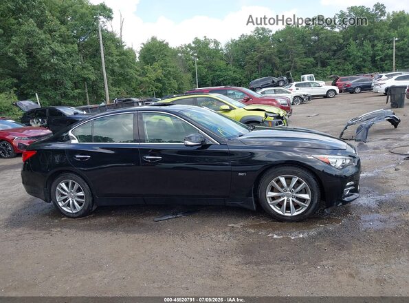 JN1EV7AR5GM341848 2016 INFINITI Q50 Черный Вид задней части салона