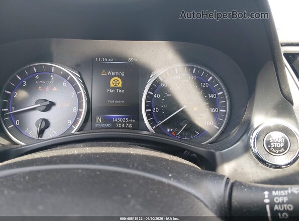 JN1EV7AR5HM830204 2017 INFINITI Q50 White Vista de los asientos traseros