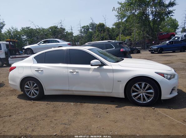 JN1EV7AR5HM830204 2017 INFINITI Q50 White Vista interior trasera