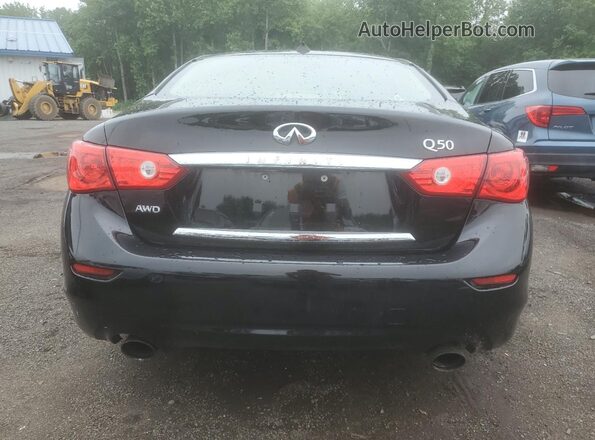 JN1EV7AR5HM832650 2017 INFINITI Q50 Black Հետևի տեսք