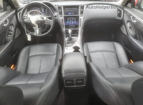 JN1EV7AR5HM832650 2017 INFINITI Q50 Black Առջևի վահանակի տեսք