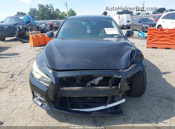 JN1EV7AR5HM837895 2017 INFINITI Q50 Black Instrument cluster view