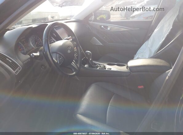 JN1EV7AR5HM840294 2017 INFINITI Q50 Black Вид салону спереду
