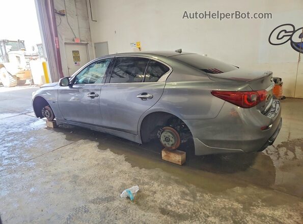 JN1EV7AR5HM841350 2017 INFINITI Q50 Gray Trasero izquierdo