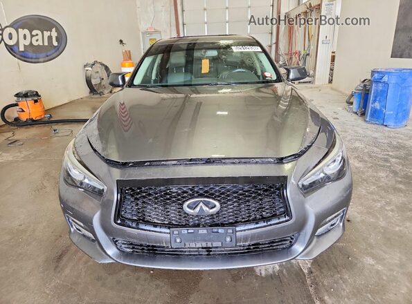 JN1EV7AR5HM841350 2017 INFINITI Q50 Gray Vista frontal
