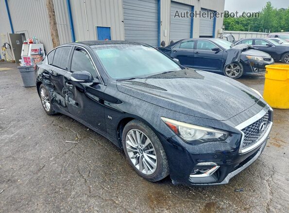 JN1EV7AR5JM441651 2018 INFINITI Q50 Black Przód prawy