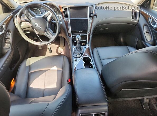 JN1EV7AR5JM611023 2018 INFINITI Q50 Black Вид панелі приладів