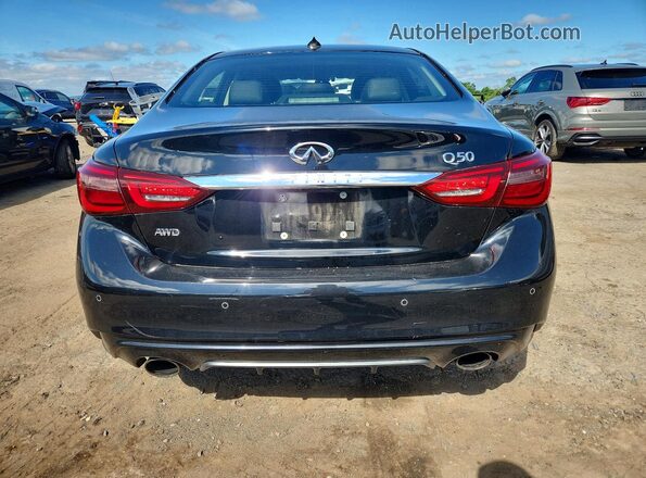 JN1EV7AR5JM611023 2018 INFINITI Q50 Black Вид ззаду
