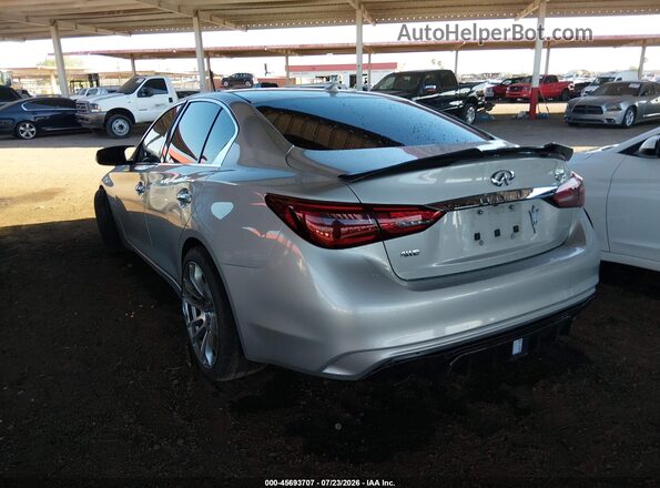 JN1EV7AR5KM557952 2019 INFINITI Q50 Серебряный Задняя левая четверть