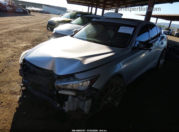 JN1EV7AR5KM557952 2019 INFINITI Q50 Серебряный Передняя левая четверть