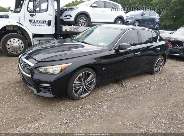 JN1EV7AR6HM833886 2017 INFINITI Q50 Black Przód lewy