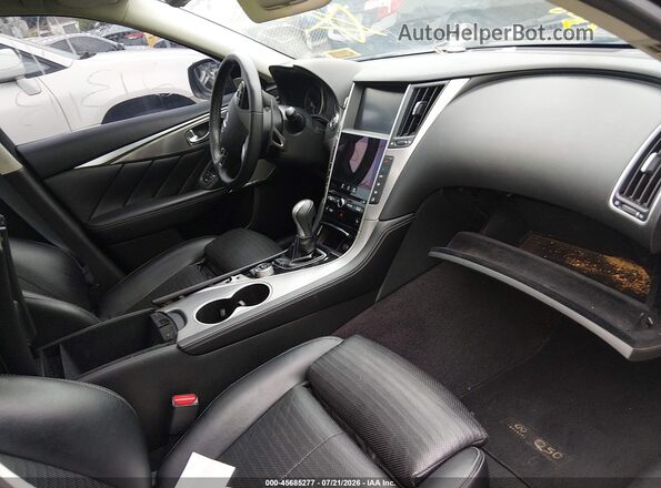JN1EV7AR6HM833886 2017 INFINITI Q50 Black Widok wnętrza z przodu