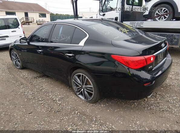 JN1EV7AR6HM833886 2017 INFINITI Q50 Black Tył lewy