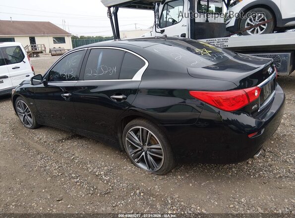 JN1EV7AR6HM833886 2017 INFINITI Q50 Black Widok wnętrza z tyłu