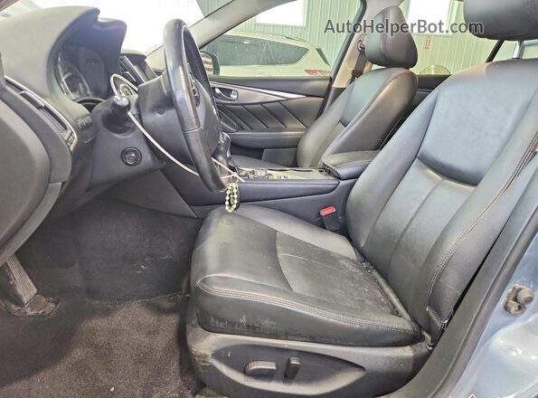 JN1EV7AR6HM834200 2017 INFINITI Q50 Blue Вид салону спереду