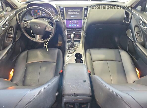JN1EV7AR6HM834200 2017 INFINITI Q50 Blue Вид панелі приладів
