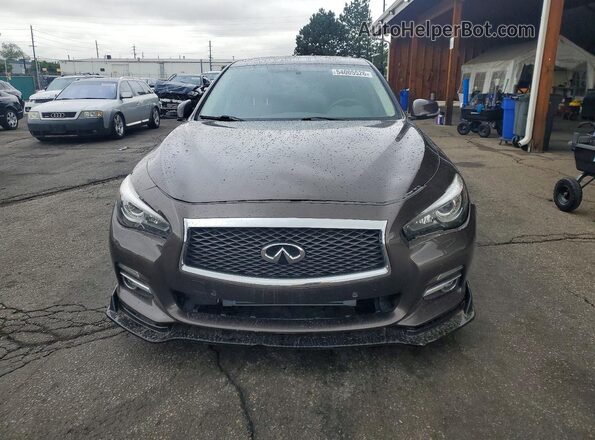JN1EV7AR6HM840580 2017 INFINITI Q50 Brown Widok z przodu