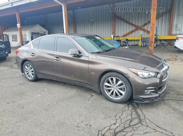JN1EV7AR6HM840580 2017 INFINITI Q50 Brown Przód prawy