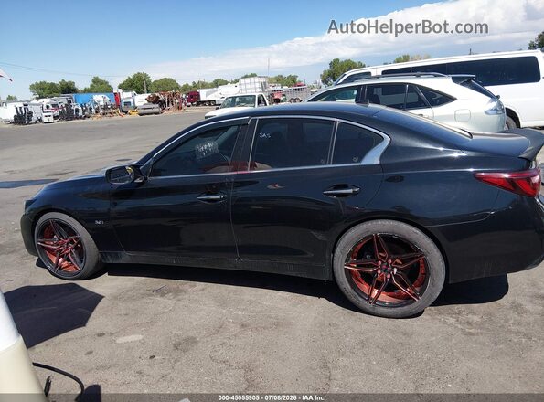 JN1EV7AR6JM433932 2018 INFINITI Q50 Черный Вид задней части салона