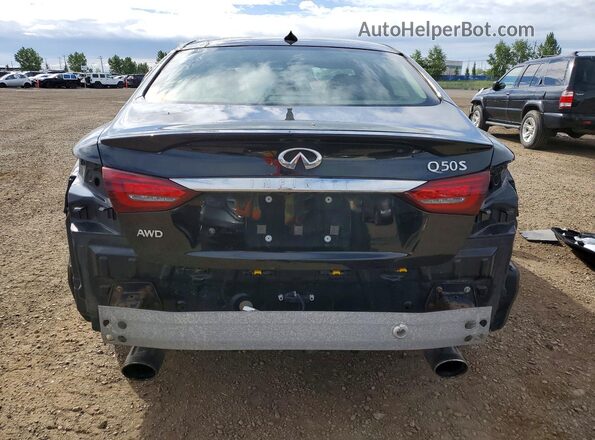 JN1EV7AR6JM611709 2018 INFINITI Q50 Black უკანა ხედი