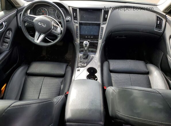 JN1EV7AR6JM611709 2018 INFINITI Q50 Black წინა პანელის ხედი