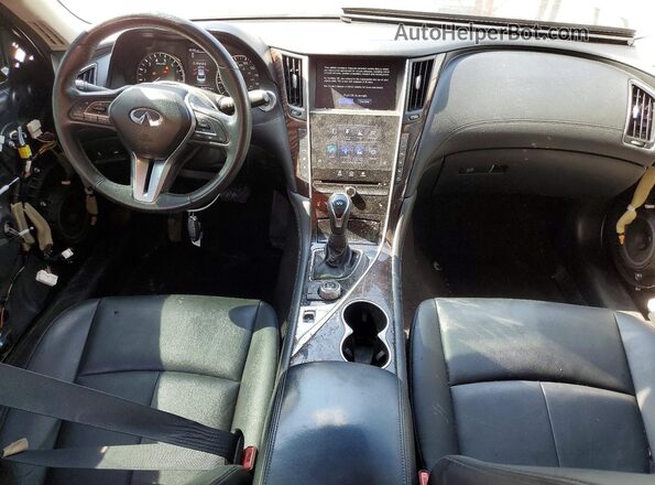 JN1EV7AR6KM554087 2019 INFINITI Q50 Black Առջևի վահանակի տեսք