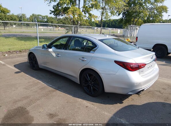 JN1EV7AR6KM591964 2019 INFINITI Q50 Серебряный Задняя левая четверть