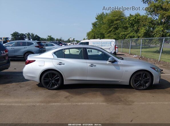 JN1EV7AR6KM591964 2019 INFINITI Q50 Серебряный Вид задней части салона