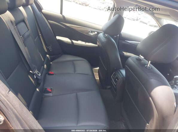 JN1EV7AR7HM831502 2017 INFINITI Q50 Brown VIN კოდის სტიკერის ხედი