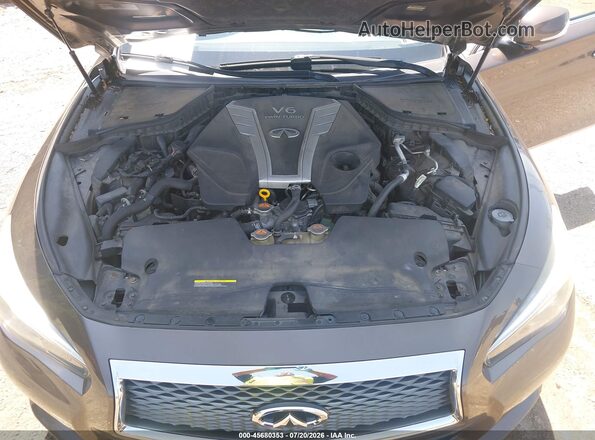 JN1EV7AR7HM831502 2017 INFINITI Q50 Brown უკანა ხედი