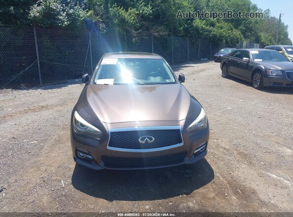 JN1EV7AR7HM831502 2017 INFINITI Q50 Brown ხელსაწყოთა პანელის ხედი