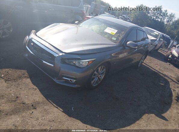 JN1EV7AR7HM836067 2017 INFINITI Q50 Gray Front left