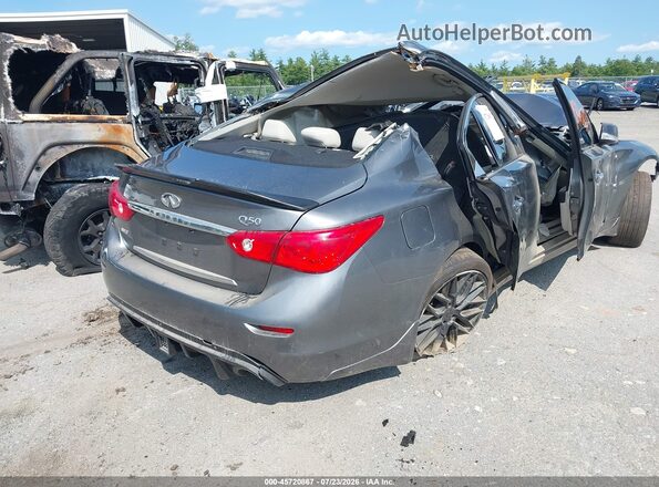 JN1EV7AR7HM837493 2017 INFINITI Q50 Серый Задняя правая четверть