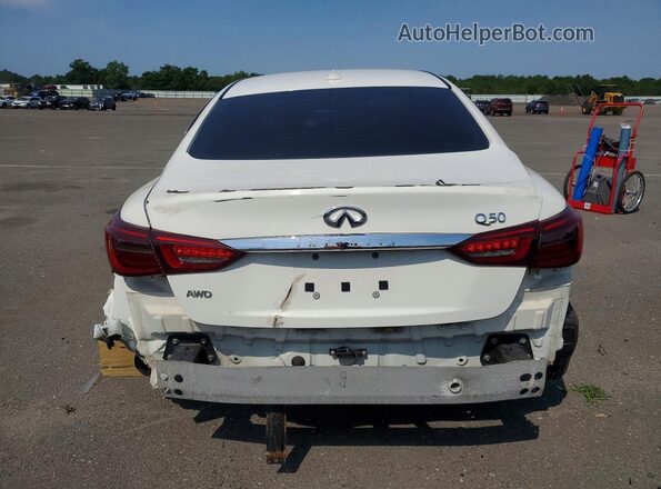JN1EV7AR7JM441621 2018 INFINITI Q50 White უკანა ხედი