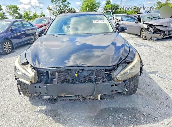 JN1EV7AR7JM445104 2018 INFINITI Q50 Black Front view