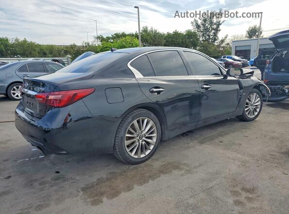 JN1EV7AR7KM559458 2019 INFINITI Q50 Black უკანა მარჯვენა
