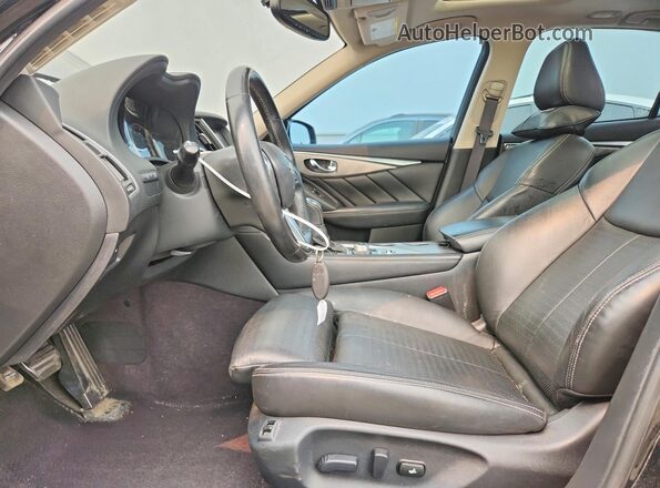 JN1EV7AR7KM591973 2019 INFINITI Q50 Black Вид салону спереду
