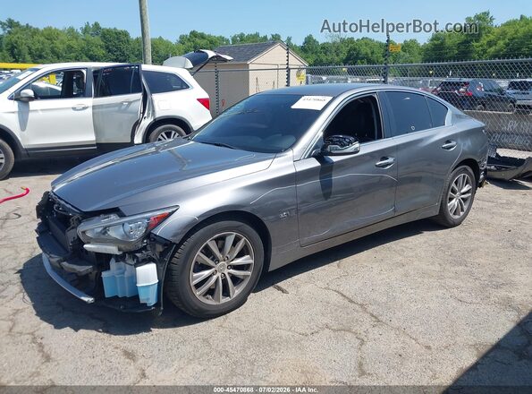 JN1EV7AR7LM257282 2020 INFINITI Q50 Gray Առջևի ձախ երեք քառորդ տեսարան