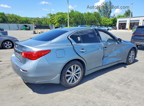 JN1EV7AR8HM832593 2017 INFINITI Q50 Синий Задняя правая четверть