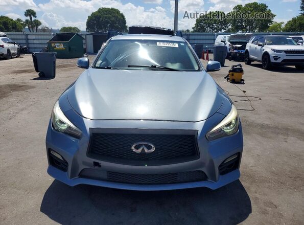 JN1EV7AR8HM832593 2017 INFINITI Q50 Синий Вид спереди