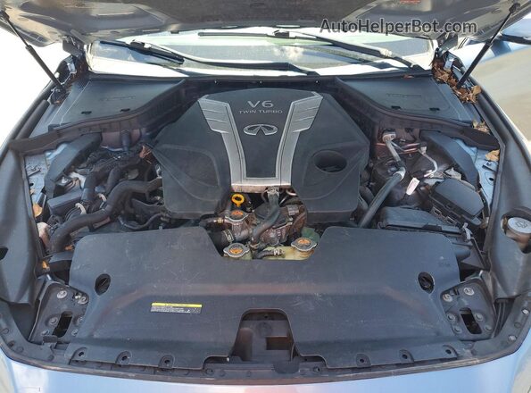 JN1EV7AR8HM832593 2017 INFINITI Q50 Синий Вид задней части салона