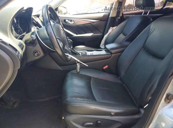 JN1EV7AR8HM832593 2017 INFINITI Q50 Синий Вид салона спереди