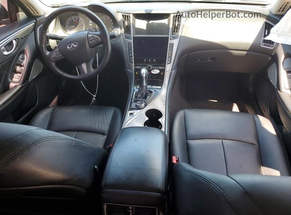 JN1EV7AR8HM832593 2017 INFINITI Q50 Синий Вид панели приборов