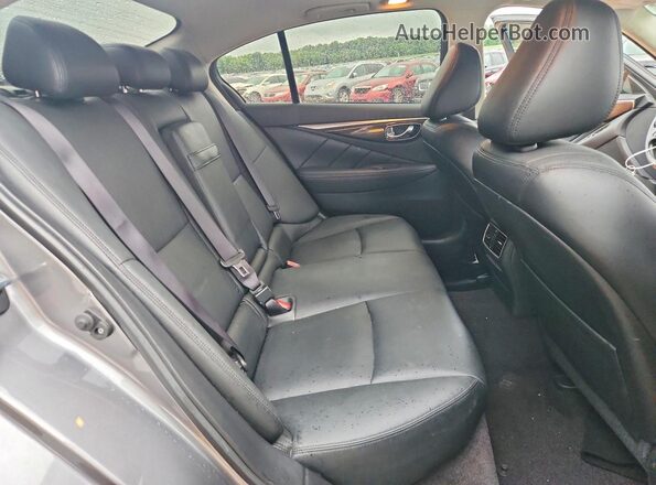 JN1EV7AR8JM433379 2018 INFINITI Q50 Gray Rear seats view