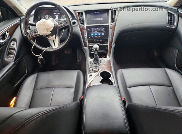 JN1EV7AR8JM433379 2018 INFINITI Q50 Gray Dashboard view