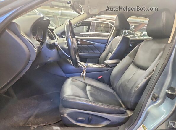 JN1EV7AR8JM436508 2018 INFINITI Q50 Silver წინა სალონის ხედი