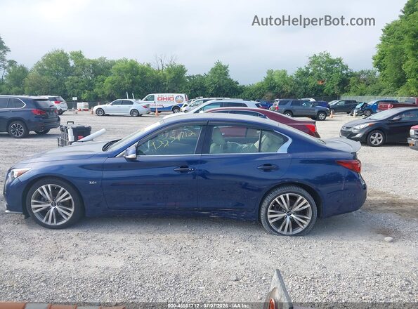 JN1EV7AR8JM439456 2018 INFINITI Q50 Blue Սալոնի 360 աստիճան տեսք
