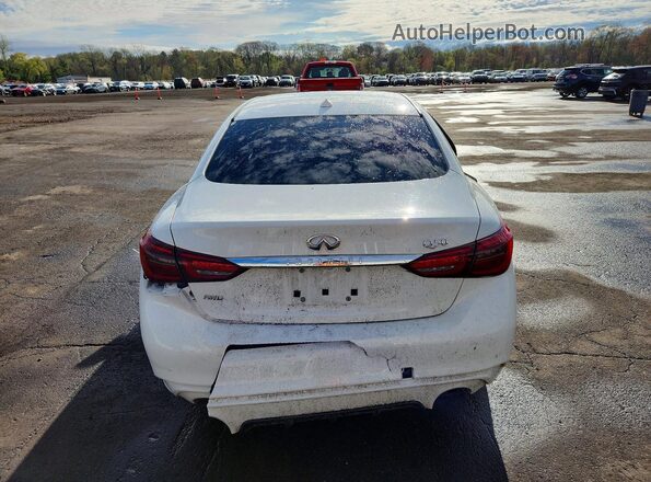 JN1EV7AR8KM557668 2019 INFINITI Q50 White უკანა ხედი