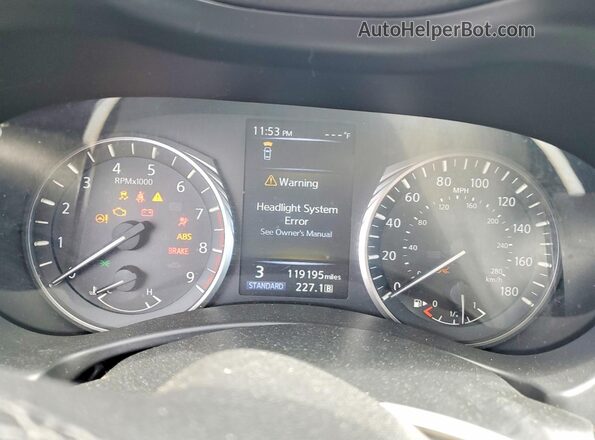 JN1EV7AR8KM557668 2019 INFINITI Q50 White ხელსაწყოთა პანელის ხედი